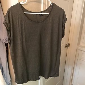 Tahari short sleeve linen shirt